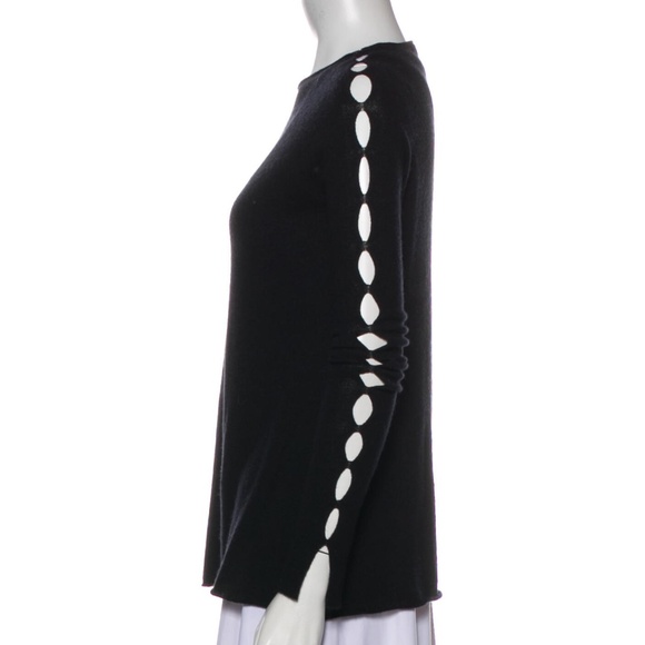 The Row black cashmere cut out sleeve tunic sweater XS - Picture 1 of 3